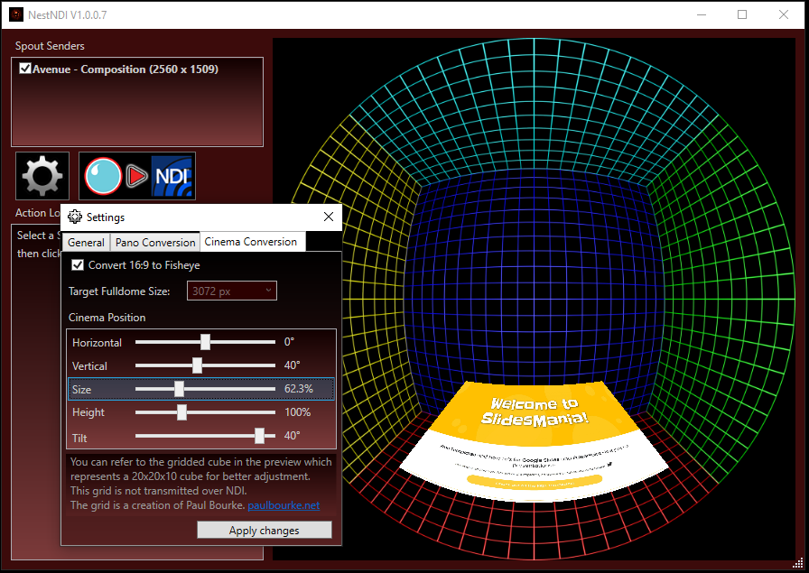 Nestndi Cinema to fisheye